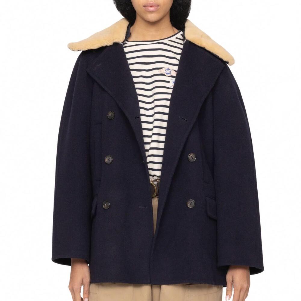 NEW SEA astra peacoat in navy